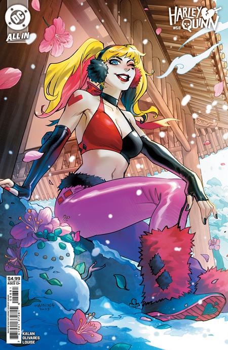 HARLEY QUINN #58 CVR E HAINING SWEATER WEATHER CARD STOCK VAR