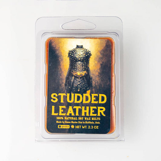 Studded Leather Gaming Candle: 8oz