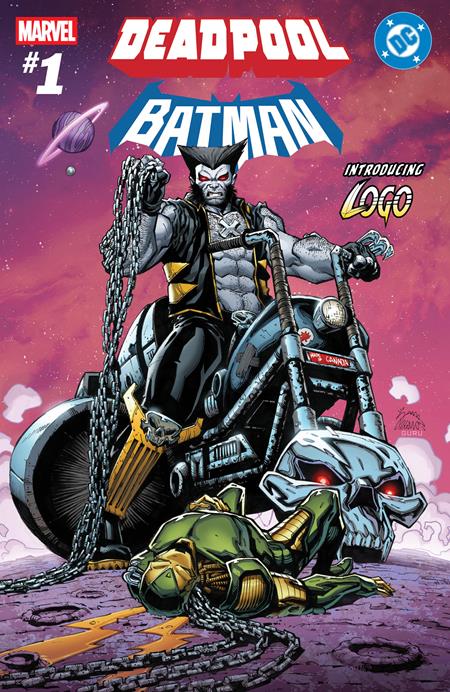 DF MARVEL DC DEADPOOL BATMAN #1 SECOND PRINTING LOGO VARIANT CGC GRADED 9.8