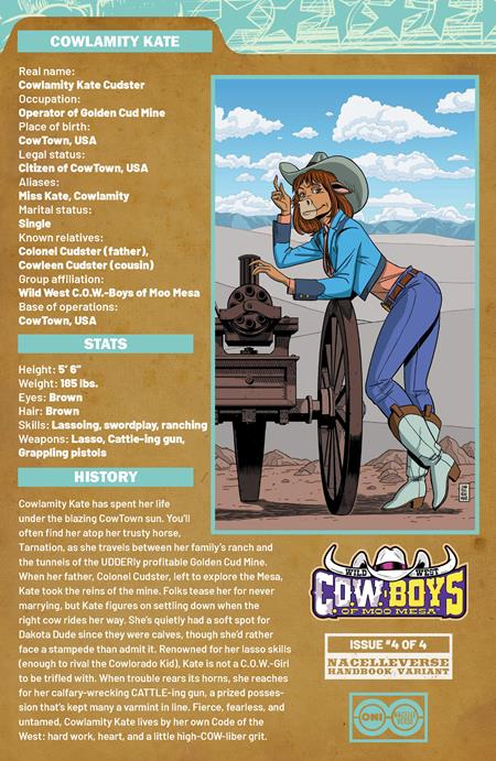 WILD WEST COW-BOYS OF MOO MESA #4 (OF 4) CVR C AJ JOTHIKUMAR HANDBOOK VAR