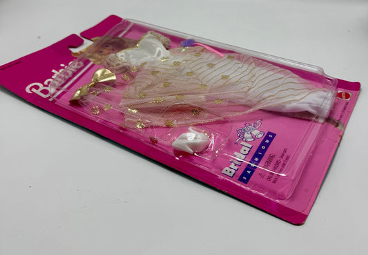 1995 Barbie Bridal Fashion White and Gold Gown