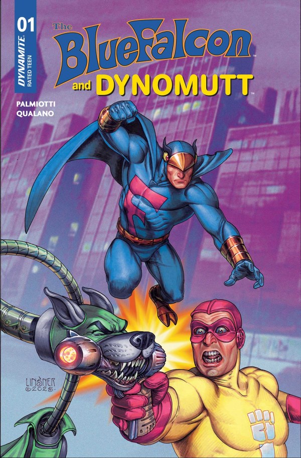 The Blue Falcon and Dynomutt #1 Cover S 1:7 Joseph Michael Linsner Foil Variant