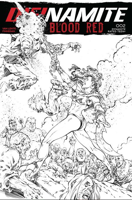DIENAMITE BLOOD RED #2 CVR J INC 1:5 ROBERTO MELI LINE ART FOC BONUS VAR