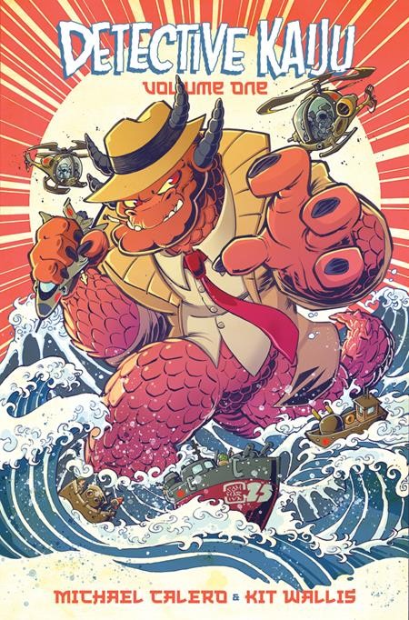 DETECTIVE KAIJU TP VOL 01 CVR B JON SOMMARIVA VAR