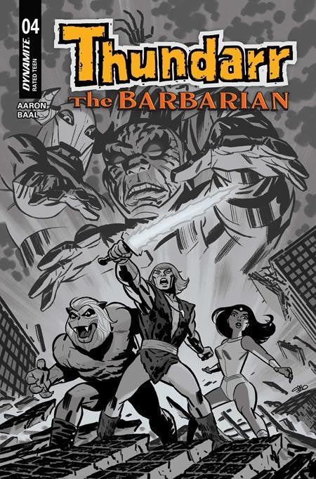 THUNDARR THE BARBARIAN #4 CVR F INC 1:10 MICHAEL CHO LINE ART VAR