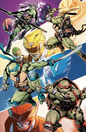 Mighty Morphin Power Rangers/Teenage Mutant Ninja Turtles III #4 L 1:5 INCV (Full Art, Cardstock, Ossio)[1:5]