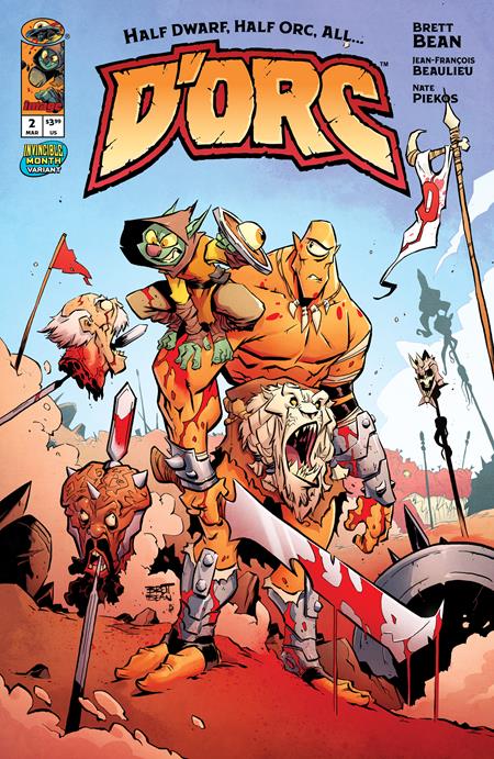 D'ORC #2 CVR C BRETT BEAN INVINCIBLE TEAM UP VAR