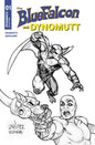 The Blue Falcon and Dynomutt #1 Cover L 1:10 Joseph Michael Linsner Black & White Variant