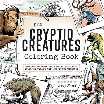 Cryptid Creatures Coloring Book