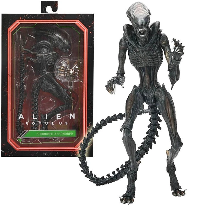 Neca Alien Romulus Scorched Xenomorph 7" Action Figure Movie 1:12 Scale Toy (Opened, Complete)