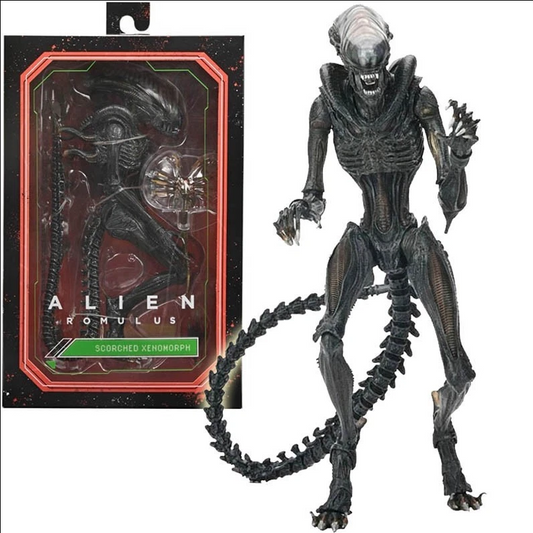 Neca Alien Romulus Scorched Xenomorph 7" Action Figure Movie 1:12 Scale Toy (Opened, Complete)