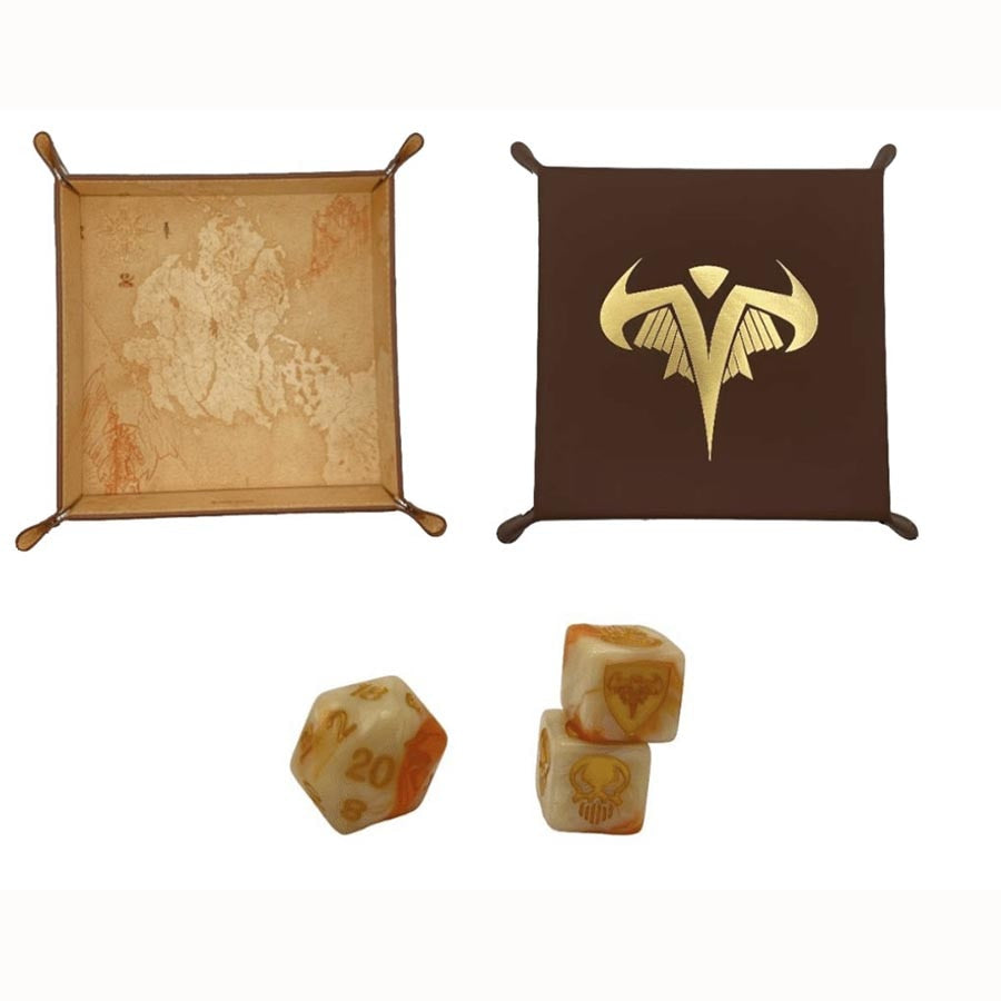 HEROSCAPE: EMBERS OF WAR: VALHALLA DICE AND TRAY SET