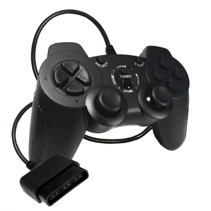 PS2 Wired DOUBLE-SHOCK 2 Controller (BLACK)