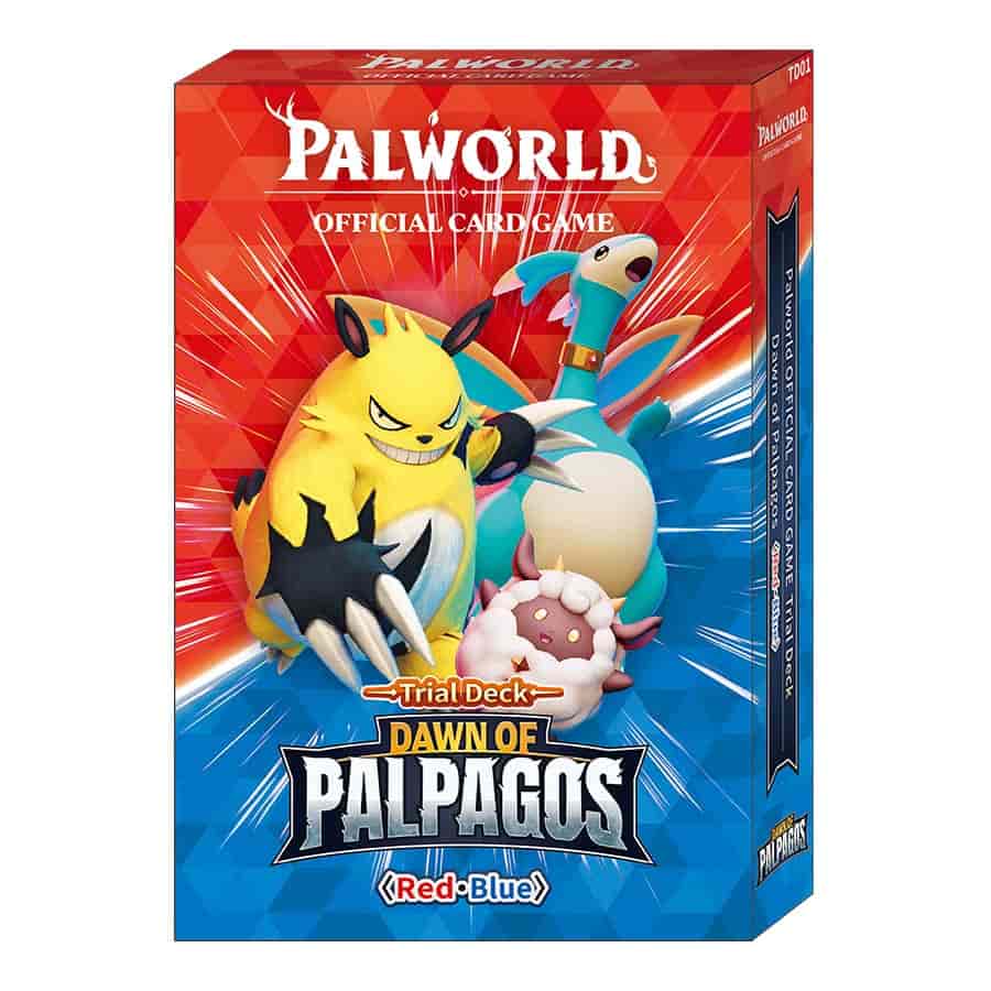 PALWORLD OFFICIAL CARD GAME: TRIAL DECK: DAWN OF PALPAGOS: BLUE-RED (6CT)