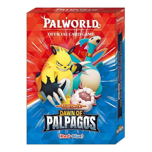 PALWORLD OFFICIAL CARD GAME: TRIAL DECK: DAWN OF PALPAGOS: BLUE-RED