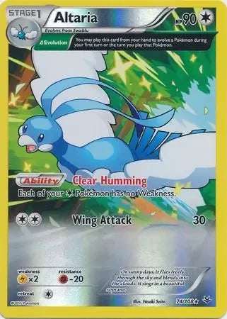 Altaria (74 Delta)-XY - Roaring Skies-Rare-Reverse Holofoil