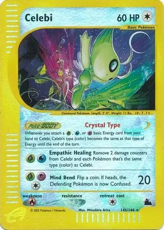 Celebi-Skyridge-Secret Rare-Reverse Holofoil